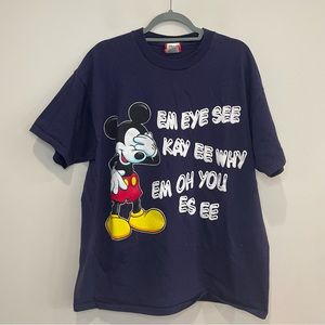 Disney vintage Mickey Mouse song graphic tshirt size L/XL